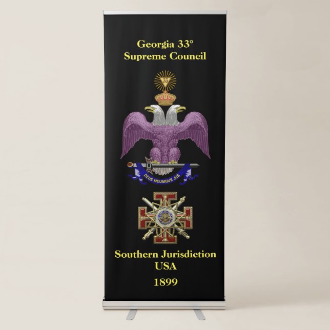 33°  RETRACTABLE BANNER (Front)