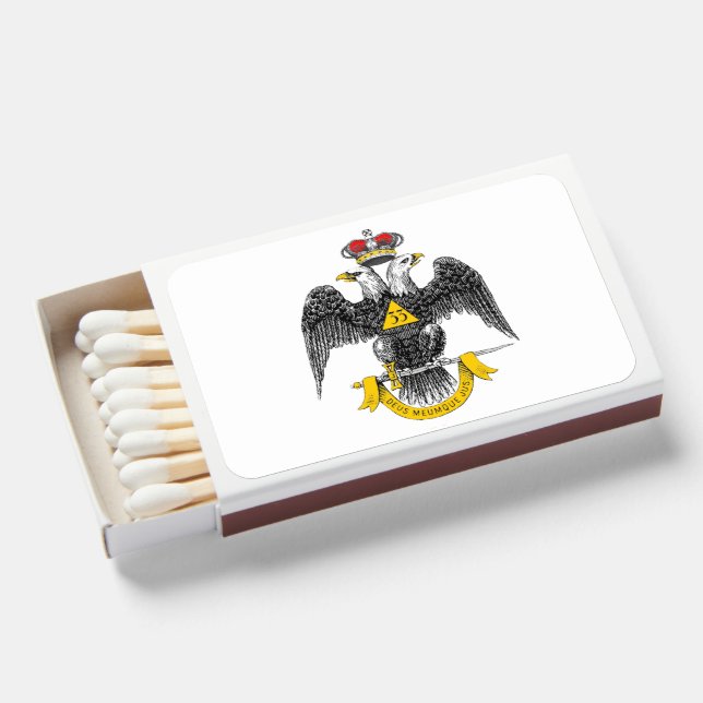 33° Scottish Rite Personalized Matches – Set of 50 (Front Open)
