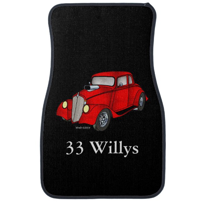 33 Willys Coupe Car Floor Mat (Front)