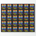 [ Thumbnail: 33rd Birthday: Bold, Fun, Simple, Rainbow 33 Wrapping Paper ]