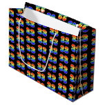 [ Thumbnail: 33rd Birthday: Fun Rainbow Event Number 33 Pattern Gift Bag ]