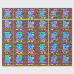 33rd Birthday: Fun, Urban Graffiti Inspired Look Wrapping Paper