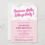 33rd birthday invitations for her Let&#39;s go party