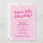 33rd birthday invitations Hot Pink Stars