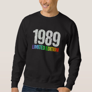 33rd Birthday Ladies Mens 33 Years 1989    5 Sweatshirt