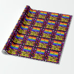 [ Thumbnail: 33rd Birthday: Loving Hearts Pattern, Rainbow # 33 Wrapping Paper ]