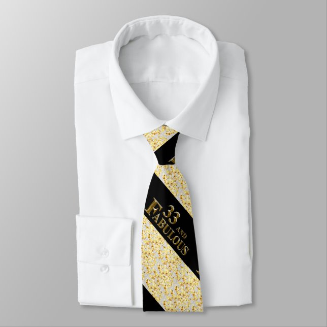 33rd  Birthday  Neck Tie (Tied)