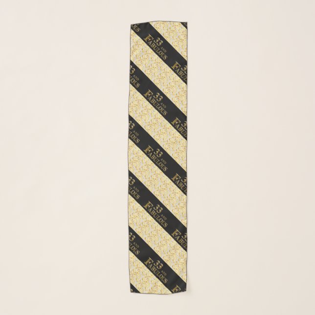 33rd  Birthday  Scarf (Front)