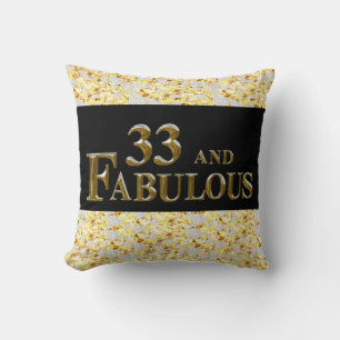 33rd  Birthday  Throw Pillow