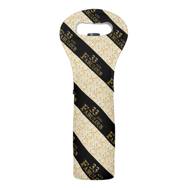 33rd  Birthday  Wine Bag (Front)