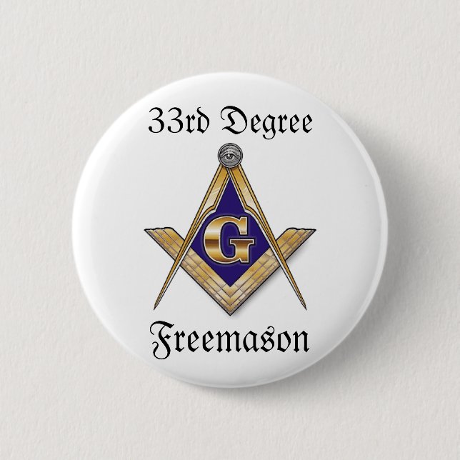 33rd Degree Freemason Button (Front)