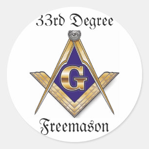 33rd Degree Freemason Sticker