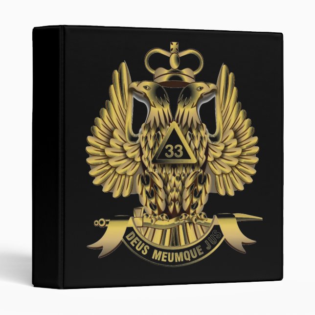 33rd DEGREE MASON 3 Ring Binder (Front/Spine)