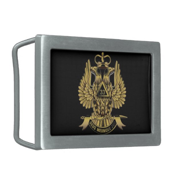 33rd DEGREE MASON Belt Buckle (Front Left)