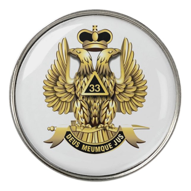 33rd DEGREE MASON  Golf Ball Marker (Front)