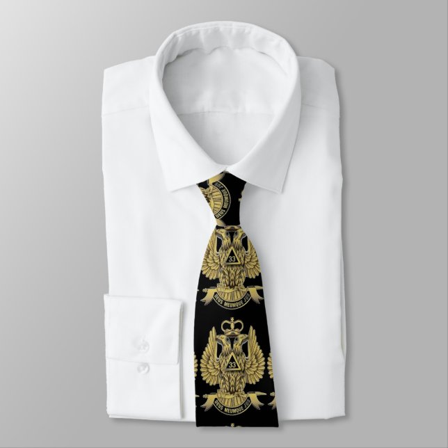 33rd degree mason neck tie (Tied)