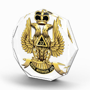 33rd DEGREE MASONS ACRYLIC AWARD