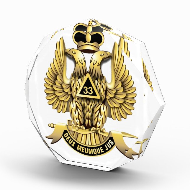 33rd DEGREE MASONS ACRYLIC AWARD (Right)
