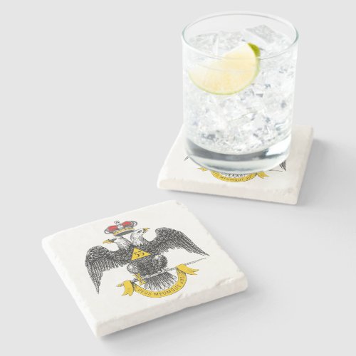 33rd Degree Northern Jurisdiction Scottish Rite Stone Coaster