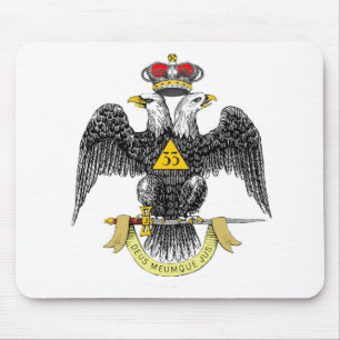 33rd Degree Scottish Rite Black Eagle Mouse Pad