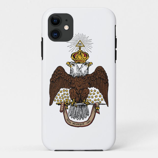 33rd Degree Scottish Rite Brown Eagle Case-Mate iPhone Case (Back)