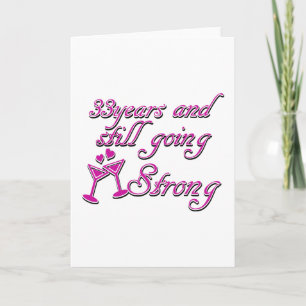33rd wedding anniversary card