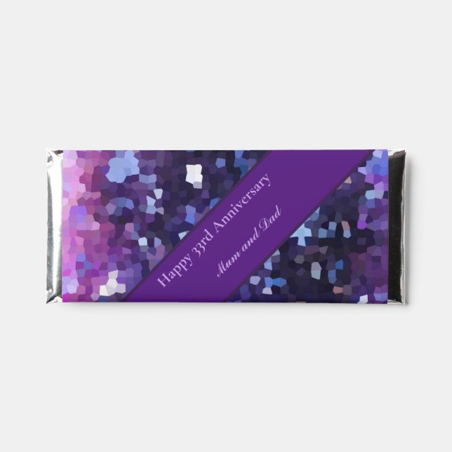 33rd Wedding Anniversary editable     Hershey Bar Favors (Front)
