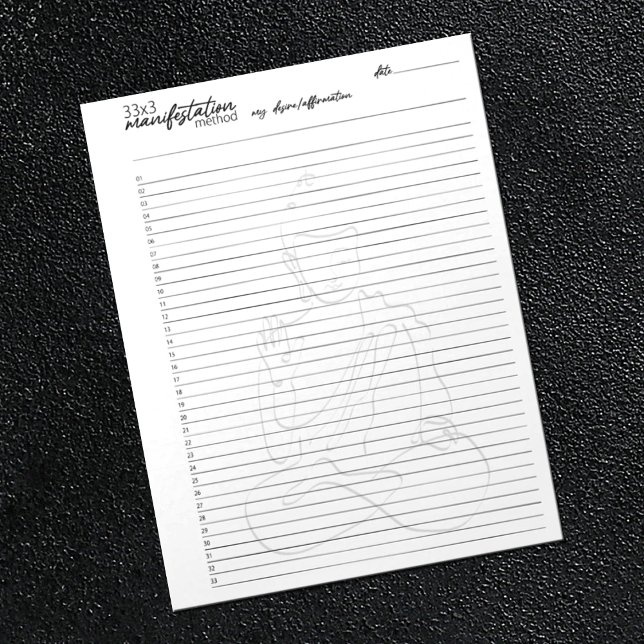 33x3 Manifestation Method, Law of attraction Notepad (Creator Uploaded)