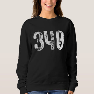 340 Area Code Virgin Islands Mobile Telephone Area Sweatshirt
