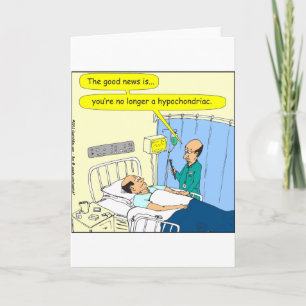 348 No longer a hypochondriac color cartoon Card