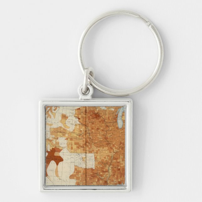 34 Proportion religious denominations 1890 Keychain (Front)