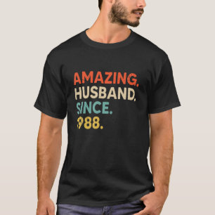 34 Wedding Aniversary Gift Him - Amazing Husband S T-Shirt