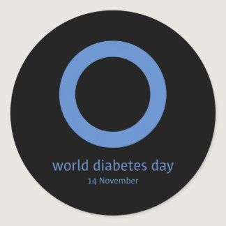 &#34;World Diabetes Day &#34; Diabetes Awareness  Classic Round Sticker