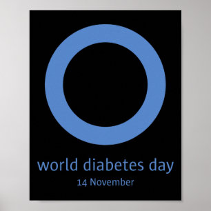 "World Diabetes Day " Diabetes Awareness Poster