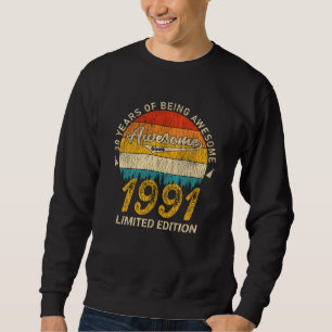 34 Year Old Birthday Legend 34th Birthday Gift Sweatshirt