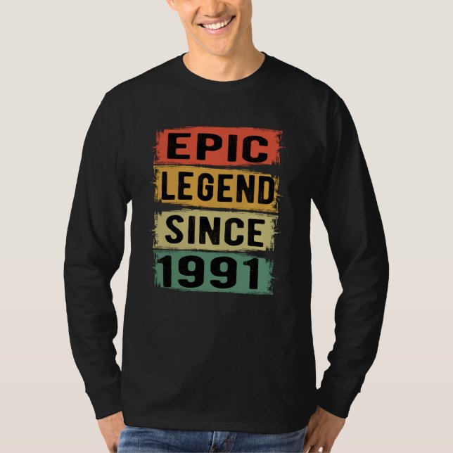 34 Years Old Bday Epic Legend 34th Birthday Gift T-Shirt (Front)