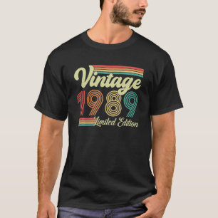 34 Years Old Vintage 1989 Born In 1989 34th T-Shirt