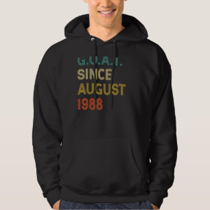 34th Birthday 34 Years Old Goat Since August 1988 Hoodie