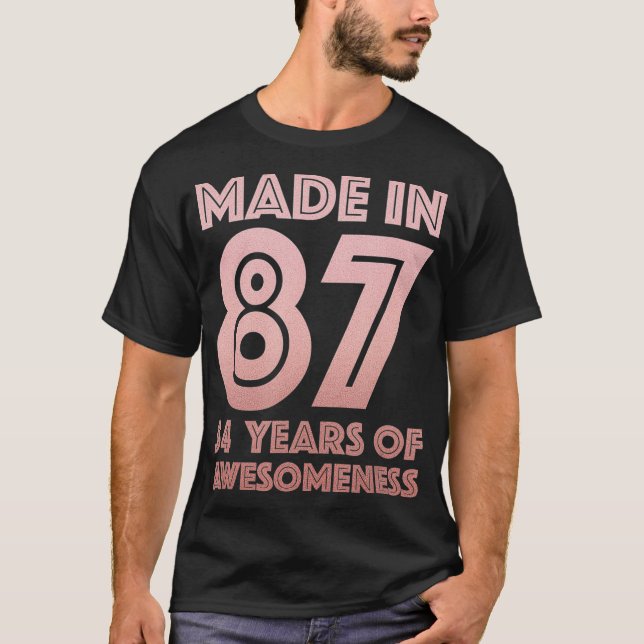 34th Birthday Gifts Man Woman 34 Year Old Son T-Shirt (Front)