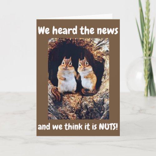 34th BIRTHDAY WE THINK IT IS NUTS Card
