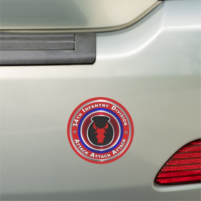 34th Infantry Division Car Magnet (In Situ)