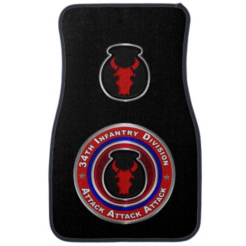 34th Infantry Division Customized Car Floor Mat