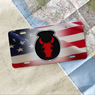 34th Infantry Division Customized Patch License Plate