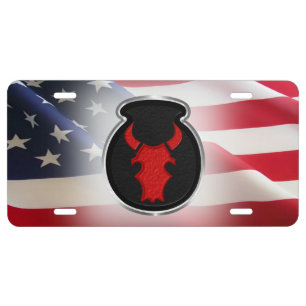 34th Infantry Division Customized Patch License Plate