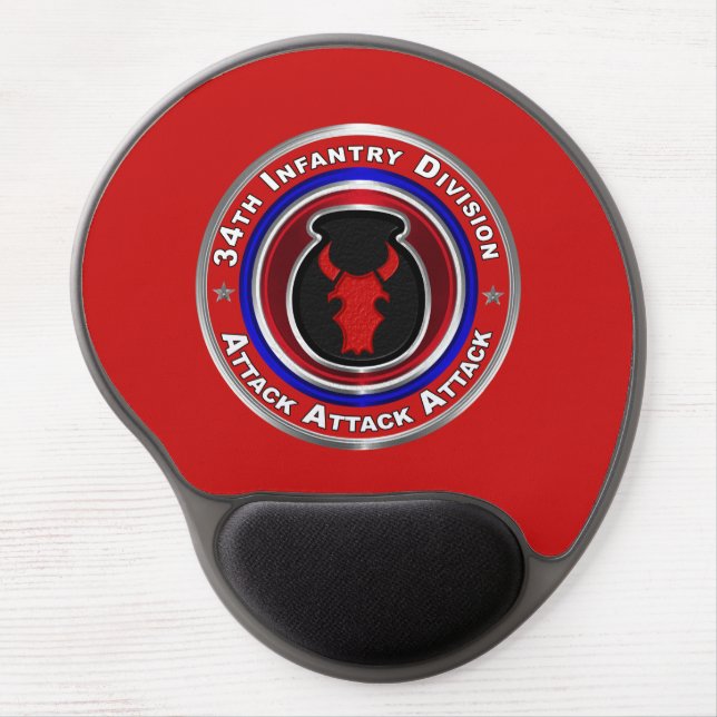 34th Infantry Division   Gel Mouse Pad (Front)