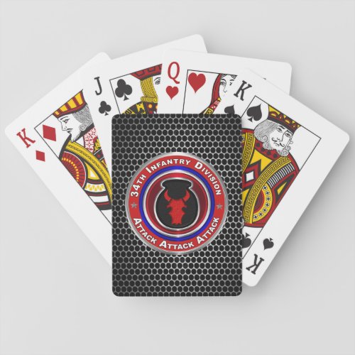 34th Infantry Division Keepsake Poker Cards
