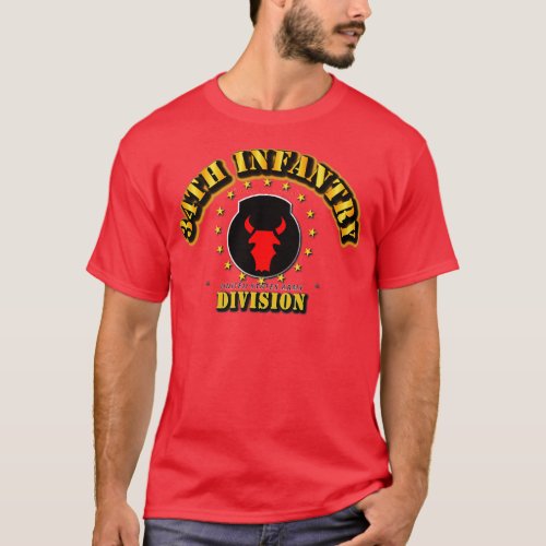 34th Infantry Division Red Bull Division T_Shirt