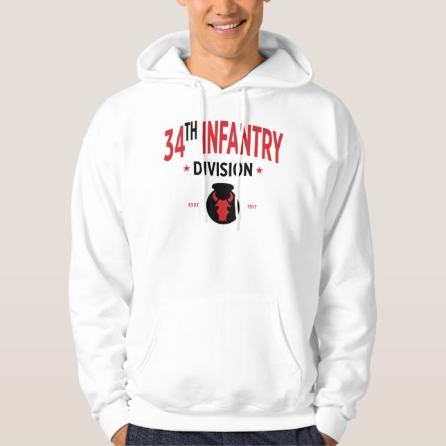34th Infantry Division - US Military Hoodie (Front)