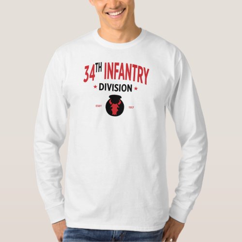 34th Infantry Division _ US Military Long T_Shirt