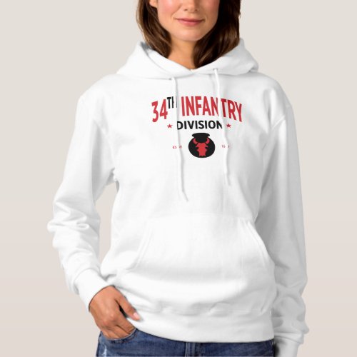 34th Infantry Division _ US Military Women Hoodie